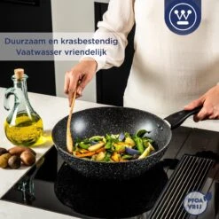 Westinghouse Pannenset Black Marble (Grillpan 28 Cm + Wokpan ø 30 Cm) - Inductie En Alle Andere Warmtebronnen -Keukenbenodigdheden Winkel 1200x1200 78