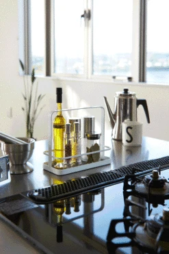 Yamazaki Kruidenrek Tower Wit -Keukenbenodigdheden Winkel 2254 TOWER SEASONING RACK WH 08 1000x