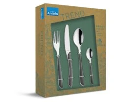 Amefa Bestekset Eclat - Leigrijs - 24-delig / 6 Personen -Keukenbenodigdheden Winkel 2294SLTR42C71 4