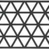 Zone Denmark Pannenonderzetter Triangles - Black - 24 X 14 Cm