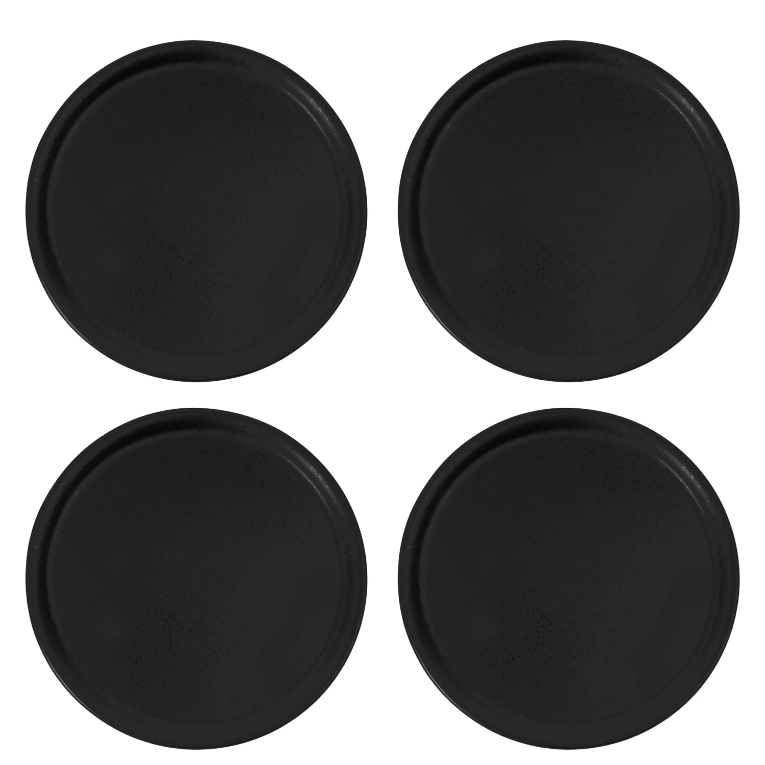 Jay Hill Pizzaborden Speckle Black - ø 32 Cm - 4 Stuks 1 Jay Hill Pizzaborden Speckle Black - ø 32 Cm - 4 Stuks