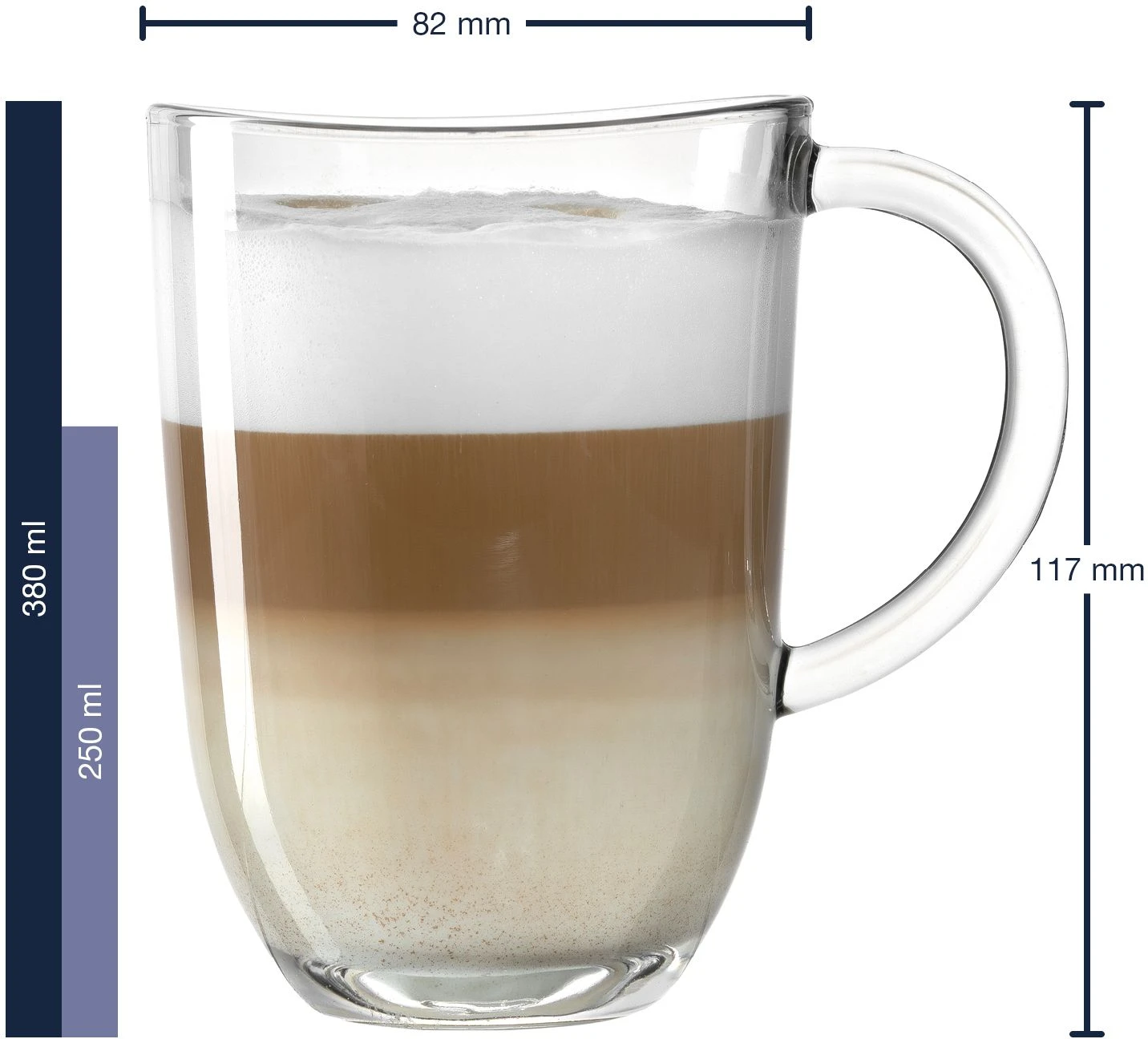 Leonardo Latte Macchiato Glazen Napoli 380 Ml - 6 Stuks 4 Leonardo Latte Macchiato Glazen Napoli 380 Ml - 6 Stuks - Afbeelding 4
