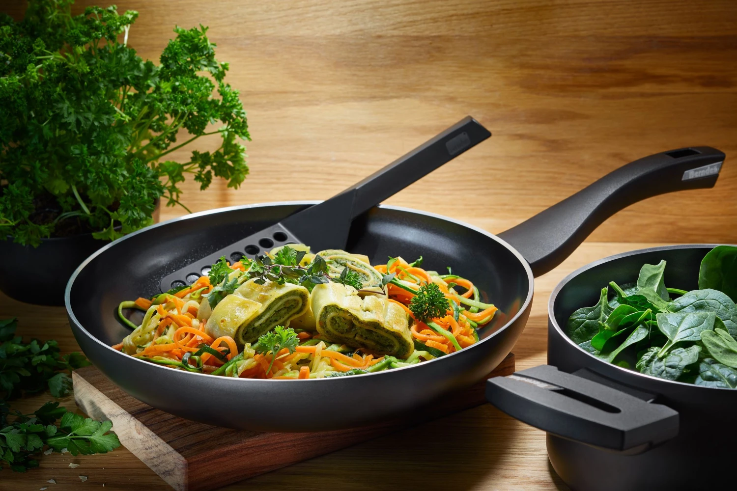 Berndes Koekenpan B.Green - ø 30 Cm - Standaard Anti-aanbaklaag 5 Berndes Koekenpan B.Green - ø 30 Cm - Standaard Anti-aanbaklaag - Afbeelding 5