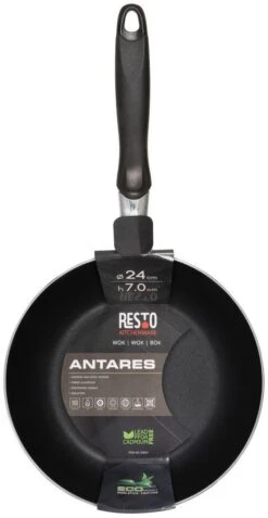 Resto Kitchenware Wokpan Antares - ø 24 Cm - Standaard Anti-aanbaklaag -Keukenbenodigdheden Winkel 4260709010120 3