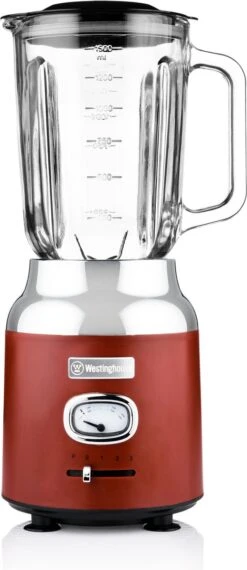 Westinghouse Retro Waterkoker + Broodrooster 2 Sleuven + Blender - Rood -Keukenbenodigdheden Winkel 520x1200