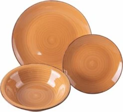 Villa D'Este Serviesset Baita - Chocolate - 18-delig / 6 Personen -Keukenbenodigdheden Winkel 5911819 c