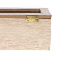 Sakura Tea Theedoos - Hout - 6-vaks - Met Fluweel - 43 X 9 Cm -Keukenbenodigdheden Winkel 6 6 vaks lang 10