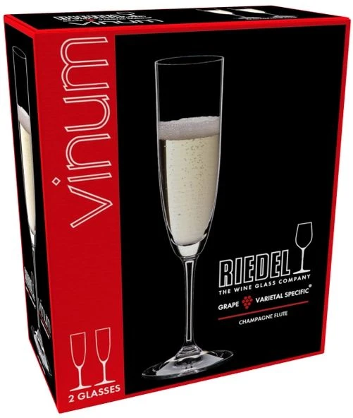 Riedel Champagne Glazen / Flutes Vinum - 2 Stuks 3 Riedel Champagne Glazen / Flutes Vinum - 2 Stuks - Afbeelding 3