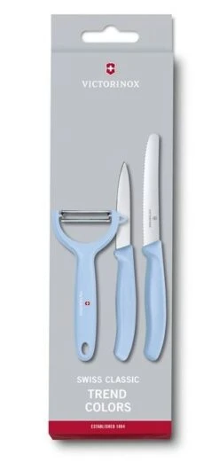 Victorinox Messenset Swiss Classic - Blauw - 3-delig -Keukenbenodigdheden Winkel 7613329141977