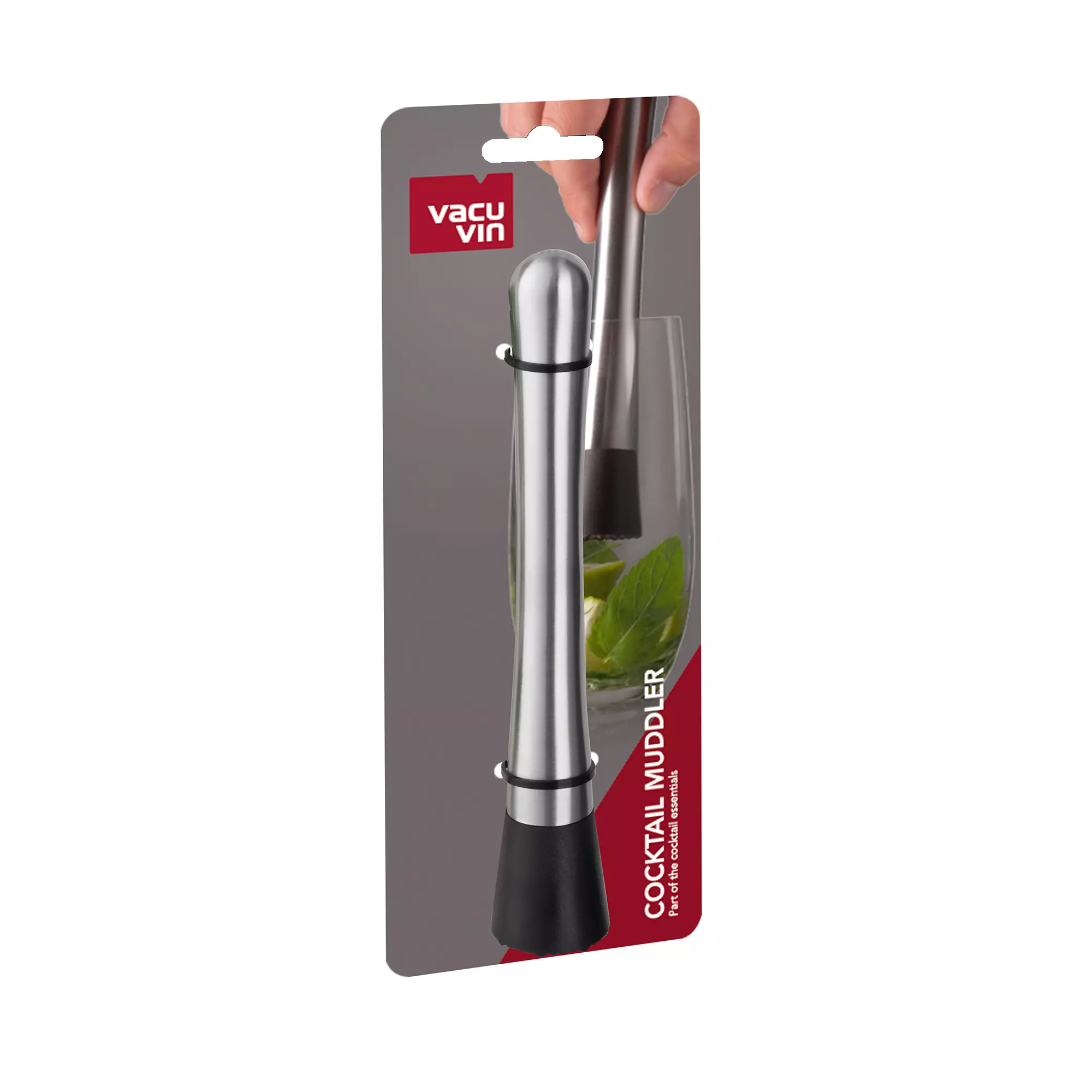 Vacu Vin Cocktailstamper - Zilver - 18.5 Cm 3 Vacu Vin Cocktailstamper - Zilver - 18.5 Cm - Afbeelding 3