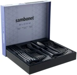 Sambonet Bestekset Bloom - Antique RVS - Monoblock - 24 Delig / 6 Personen 6 Sambonet Bestekset Bloom - Antique RVS - Monoblock - 24 Delig / 6 Personen -Keukenbenodigdheden Winkel 8014808499012 3