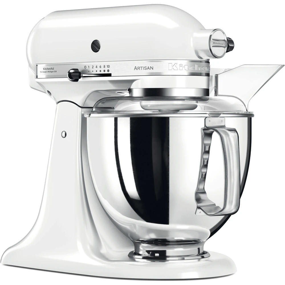 KitchenAid Keukenmachine Artisan - Kantelbare Kop - Wit - 4.8 Liter - 5KSM175PSEWH 3 KitchenAid Keukenmachine Artisan - Kantelbare Kop - Wit - 4.8 Liter - 5KSM175PSEWH - Afbeelding 3