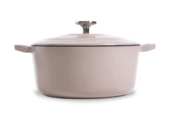 BK Braadpan Bourgogne - Dusky Pink - ø 24 Cm / 4.2 Liter -Keukenbenodigdheden Winkel 8718311313673 1