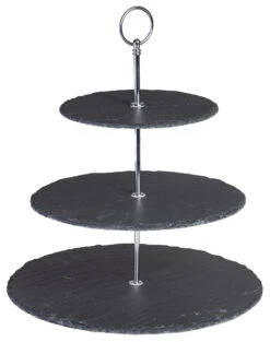 Sareva Etagere / Serveertoren Leisteen 3-Laags -Keukenbenodigdheden Winkel 8720364452896 3
