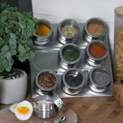 Blackwell Kruidenpotjes Magnetisch - Inclusief 9 Potjes - RVS -Keukenbenodigdheden Winkel 8720364455576 6