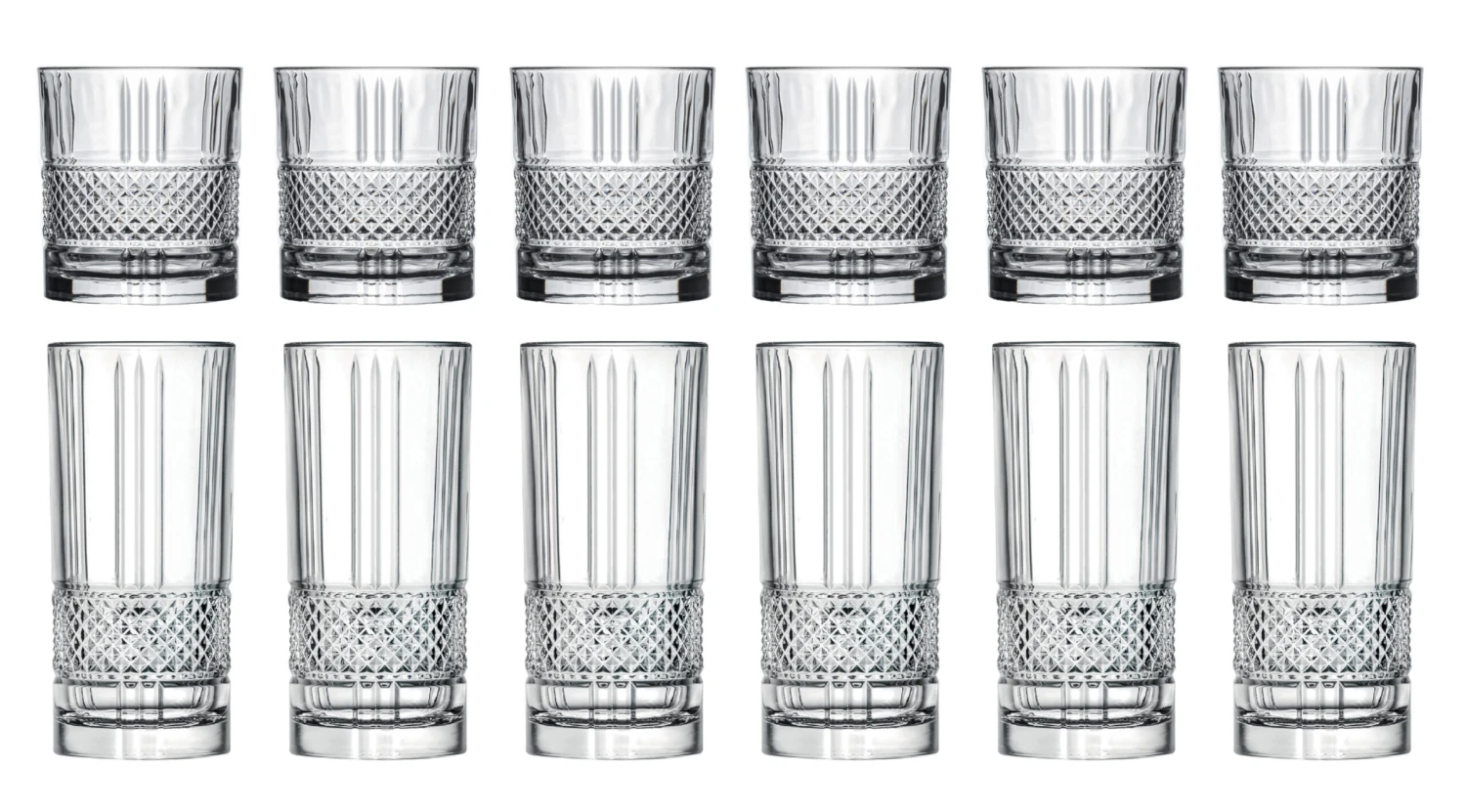 Cookinglife Glazenset (cocktailglazen & Longdrinkglazen) Monea - 12 Delige Set 1 Cookinglife Glazenset (cocktailglazen & Longdrinkglazen) Monea - 12 Delige Set