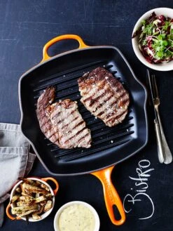Le Creuset Grillpan Signature - Oranjerood - 26 X 26 Cm - Geëmailleerde Anti-aanbaklaag -Keukenbenodigdheden Winkel 9200000092682697 1