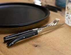 Jay Hill Bestekset Couvert Laguiole - Zwart - 4-delig -Keukenbenodigdheden Winkel AR7A5876