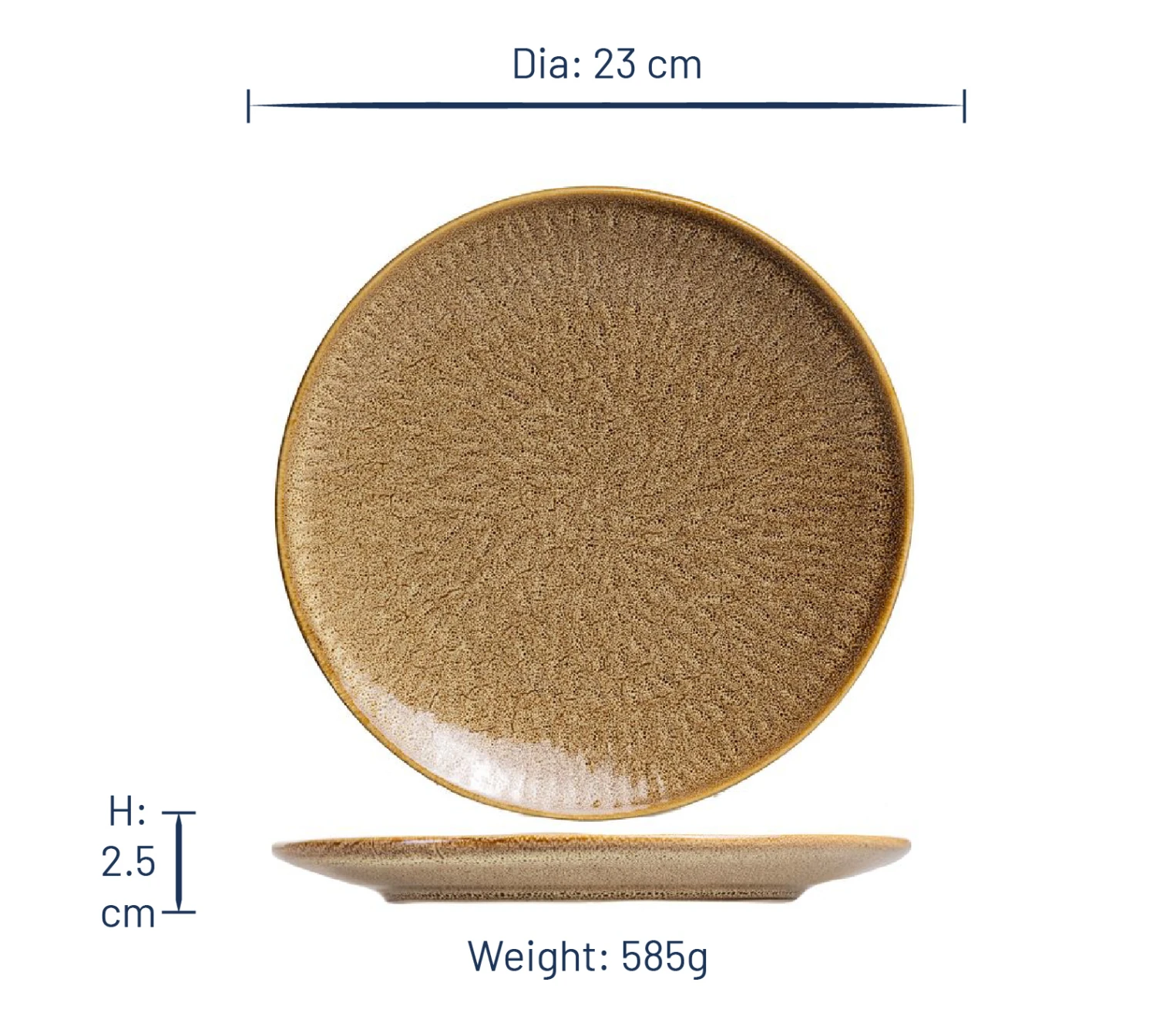 Jay Hill Serviesset Alderney - 16-delig / 4 Personen - Bruin/Geel 9 Jay Hill Serviesset Alderney - 16-delig / 4 Personen - Bruin/Geel - Afbeelding 9