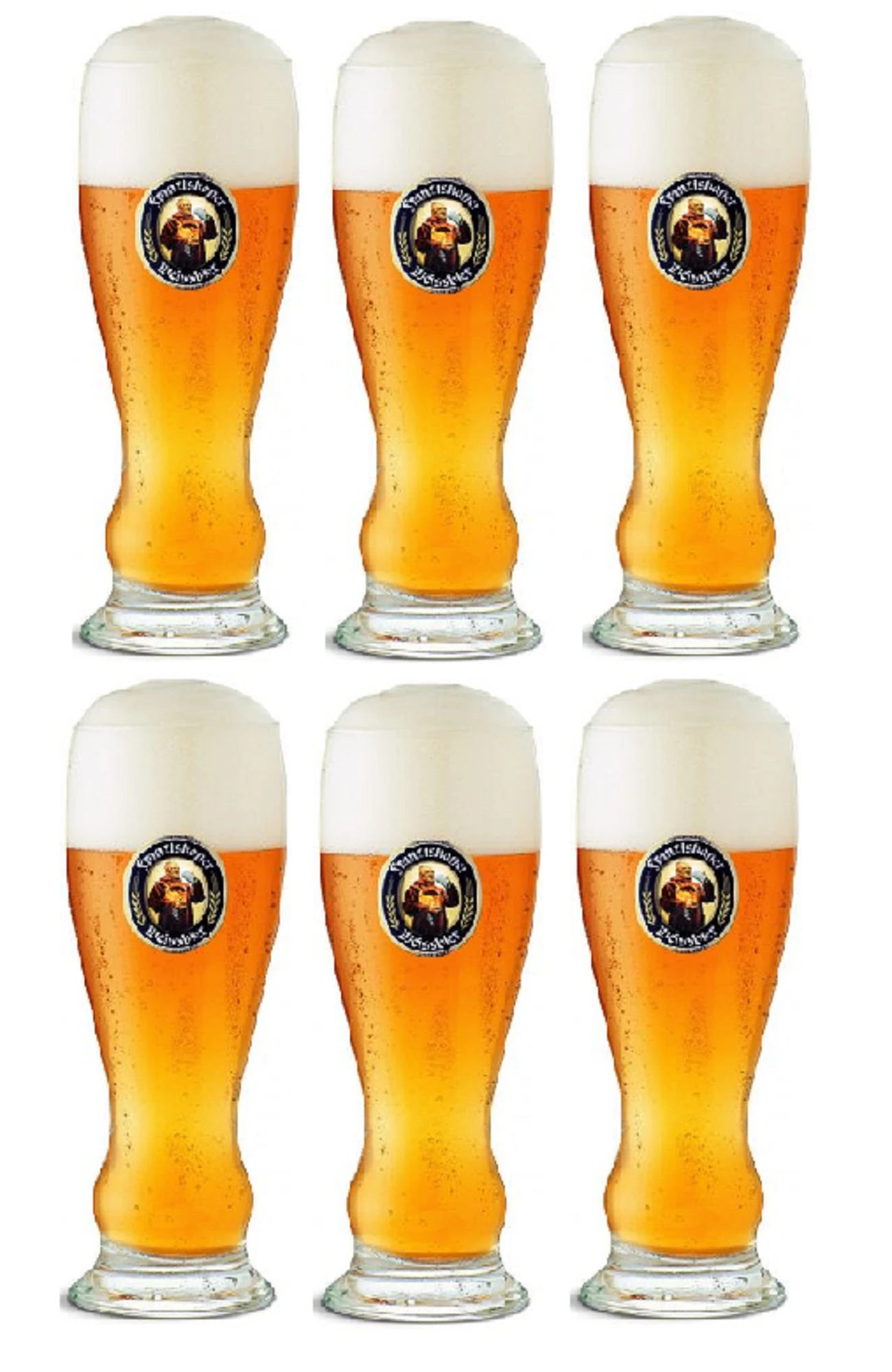 Franziskaner Bierglas Weizen - 500 Ml - 6 Stuks 1 Franziskaner Bierglas Weizen - 500 Ml - 6 Stuks