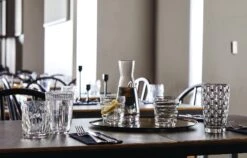 Bormioli Rocco Waterglazen Line - Blauw - 290 Ml - 6 Stuks 9 Bormioli Rocco Waterglazen Line - Blauw - 290 Ml - 6 Stuks -Keukenbenodigdheden Winkel Bormioli Glas Line Transparant 29 cl 1