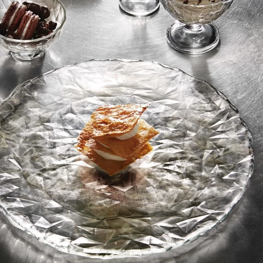 Bormioli Rocco Pizzabord / Onderbord Diamond - Transparant - ø 33 Cm - 6 Stuks 2 Bormioli Rocco Pizzabord / Onderbord Diamond - Transparant - ø 33 Cm - 6 Stuks - Afbeelding 2