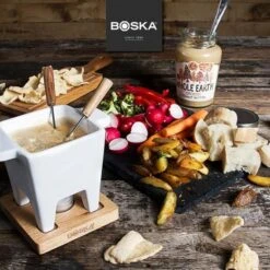 Boska Fondueset - 2 Personen - Wit 8 Boska Fondueset - 2 Personen - Wit -Keukenbenodigdheden Winkel Boska Tapas Fondue Eiken 2