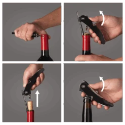 Vacu Vin Kurkentrekker Single Pull - Zwart -Keukenbenodigdheden Winkel CL.193869 b 2