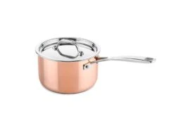 DUCQ Pannenset (Kookpan ø 18 / 20 / 20 Cm + Steelpan ø 16 Cm) + Deksels - Koper - 4 Delige Set -Keukenbenodigdheden Winkel DU101116 2 2