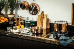 DUCQ Steelpan Met Deksel - Koper - ø 16 Cm / 1.5 Liter -Keukenbenodigdheden Winkel DUCQ 037