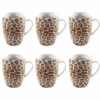 Studio Tavola Mokken Leopard 340 Ml - 6 Stuks