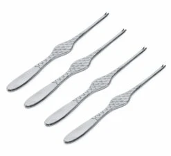 Alessi Kreeftenvork Colombina Fish - FM23/34S4 - 4 Stuks - Door Doriana & Massimiliano Fuksas