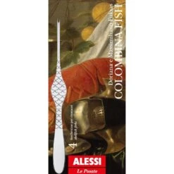 Alessi Kreeftenvork Colombina Fish - FM23/34S4 - 4 Stuks - Door Doriana & Massimiliano Fuksas -Keukenbenodigdheden Winkel FM23 43S4 02