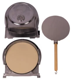 Fernus & Friends Pizza Oven - Voor Fornuis - Pure Polished Aluminium - Voor ø 26 Cm Pizza's -Keukenbenodigdheden Winkel Fernus zilver 3 delig