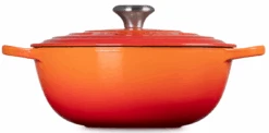 Le Creuset Braadpan Signature - Marmite - Oranjerood - ø 26 Cm / 4.1 Liter -Keukenbenodigdheden Winkel LC 20231107 HL PS FS 21114260900430 003