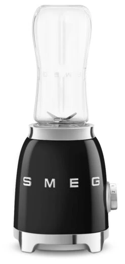 SMEG Smoothie Blender - Compact - Zwart - 600 Ml - PBF01BLEU -Keukenbenodigdheden Winkel PBF01BLEU