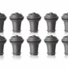 Vacu Vin Wijnstopper Vacuum Wine Stopper - Grijs - 10 Stuks