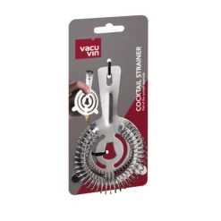 Vacu Vin Cocktail Zeef - Zilver - ø 9.5 Cm 7 Vacu Vin Cocktail Zeef - Zilver - ø 9.5 Cm -Keukenbenodigdheden Winkel VV CocktailStrainer Packshot VV9