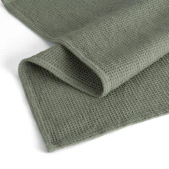 Walra Keukendoeken Set Cubes Uni, Stripes & Blocks Legergroen 50 X 70 Cm - 3 Stuks -Keukenbenodigdheden Winkel WALRA KT DRYWITHCUBESUNI 50X70 ARMYGREEN PS 2