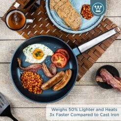 Westinghouse Koekenpan Performance - Bravery Blue - ø 28 Cm - Standaard Anti-aanbaklaag 12 Westinghouse Koekenpan Performance - Bravery Blue - ø 28 Cm - Standaard Anti-aanbaklaag -Keukenbenodigdheden Winkel WCFP0095024BL 2 1