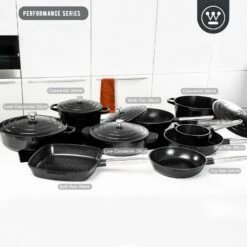 Westinghouse Grillpan Performance - Blissful Black - 28 X 28 Cm - Standaard Anti-aanbaklaag -Keukenbenodigdheden Winkel WCFP0095G28BK 6