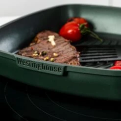 Westinghouse Grillpan Performance - Gracious Green - 28 X 28 Cm - Standaard Anti-aanbaklaag -Keukenbenodigdheden Winkel WCFP0095G28SG 9