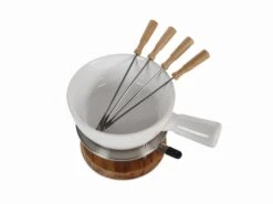 Boska Fondueset - 4 Personen - Wit -Keukenbenodigdheden Winkel boska fondue set bianco 4