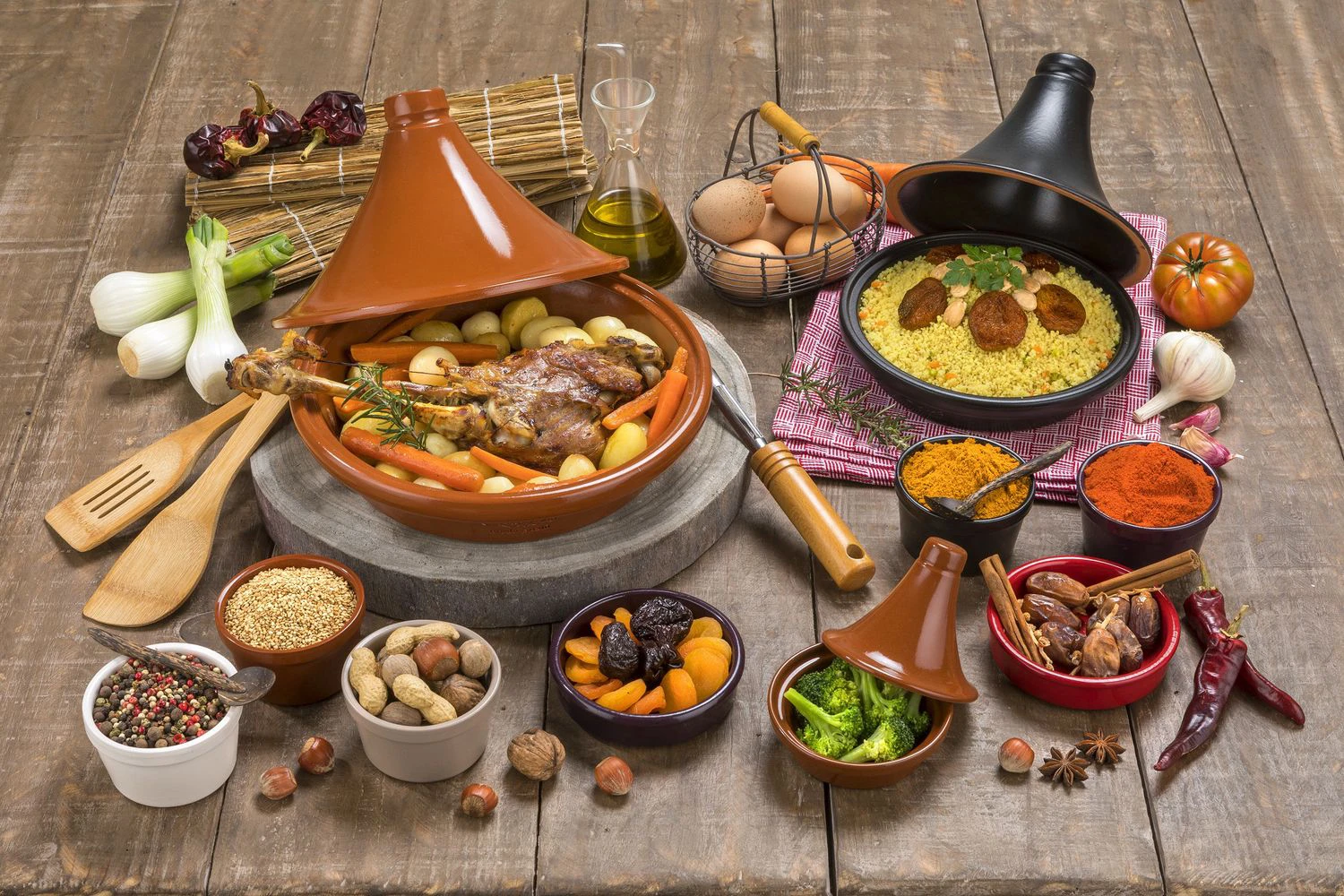 Cookinglife Tajine Regas - Aardewerk - Zwart - ø 32 Cm / 3 Liter 6 Cookinglife Tajine Regas - Aardewerk - Zwart - ø 32 Cm / 3 Liter - Afbeelding 6