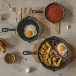 Blackwell Koekenpan - Gietijzer - ø 20 Cm - Zonder Anti-aanbaklaag -Keukenbenodigdheden Winkel jh gietijzer 002 2 1