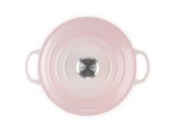 Le Creuset Braadpan Signature - Marmite - Shell Pink - ø 24 Cm / 3.1 Liter -Keukenbenodigdheden Winkel le creuset braadpan marmite shell pink 24cm 1