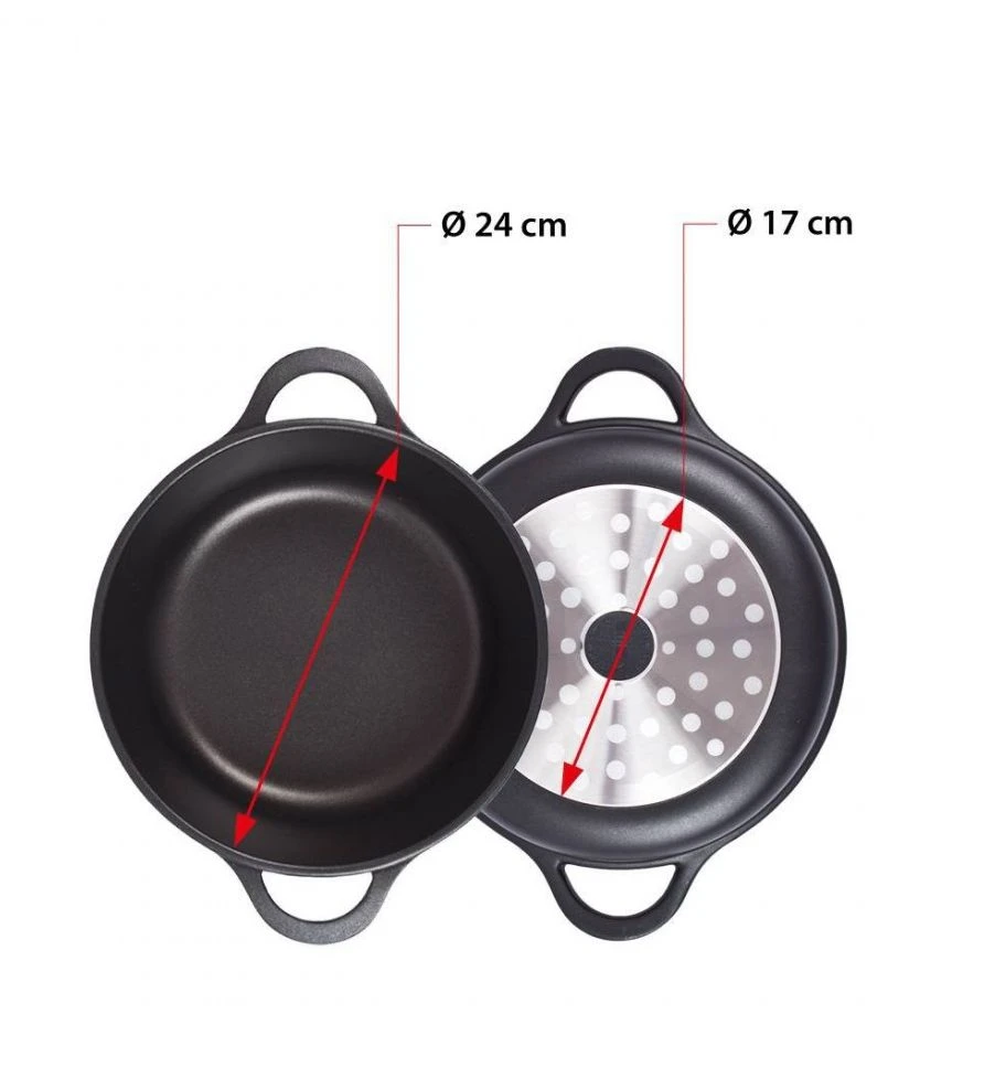 Valira Braadpan Met Deksel Aire - ø 24 Cm / 4 Liter 3 Valira Braadpan Met Deksel Aire - ø 24 Cm / 4 Liter - Afbeelding 3