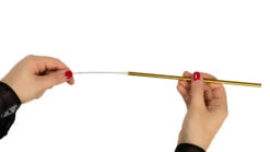 Sareva Herbruikbare Rietjes - Met Borstel - Goud - 4 Stuks -Keukenbenodigdheden Winkel product hand 3