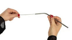 Sareva Herbruikbare Rietjes - Met Borstel - RVS - Gebogen - 4 Stuks -Keukenbenodigdheden Winkel product hand 6