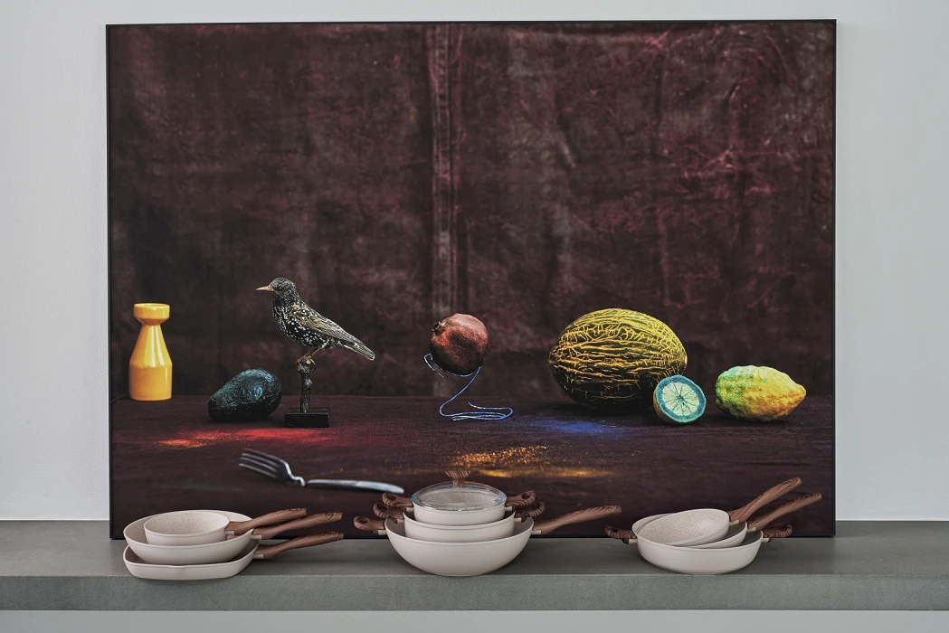 Sambonet Braadpan Rock 'n' Rose - Creme - ø 24 Cm / 4.5 Liter - Standaard Anti-aanbaklaag 6 Sambonet Braadpan Rock 'n' Rose - Creme - ø 24 Cm / 4.5 Liter - Standaard Anti-aanbaklaag - Afbeelding 6